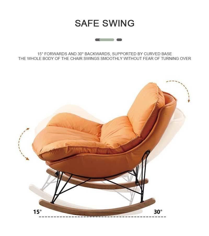 Modern Home Furniture Advanced Design Round Footrest Velvet Leisure Chair