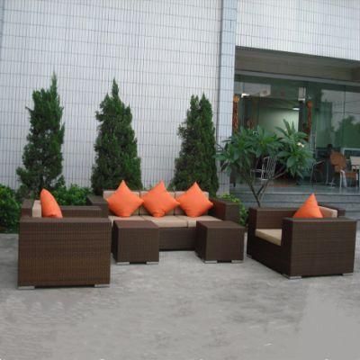 Outdoor Rattan Sofa Side Table Small Size Wicker End Table