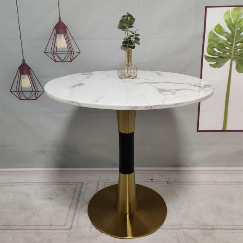 Luxury Gold Stainless Steel Coffee Table End Table for Living Room