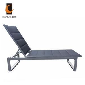 Anti-Aging Tall Outdoor Rattan Beach Aluminum Lounge Chairs Sun Bed Loungers (I can-60001AT)