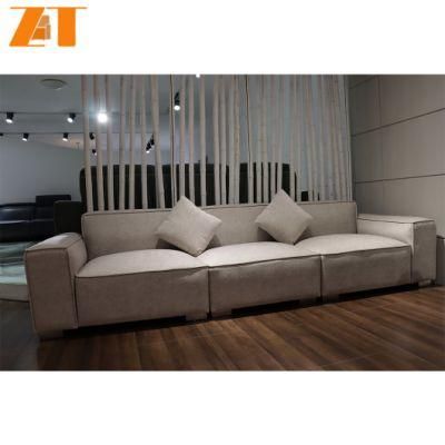 Wood Frame European Sectional Living Room Set Furniture Fabric Luxury Sofa