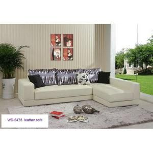 Modern Living Room Leather Corner Sofa (WD-6475)