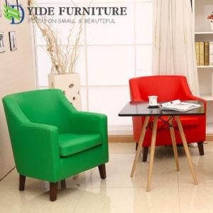 Genuine Leather Living Room Tub Chair Single Sofa Chair