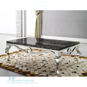 Modern Living Room Stainless Steel Coffee Table (HW-0018T)