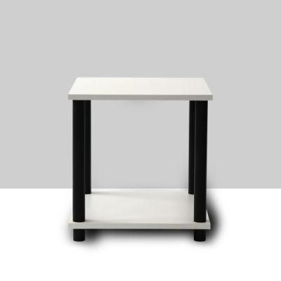 Americano/Black 2 Tier End Table Modern Coffee Table