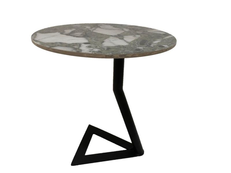 Cj-047 Ceramic Top Side Table /Ceramic Coffee Table /Home Furniture /Hotel Furniture /Metal Coffee Table/Wooden Coffee Table
