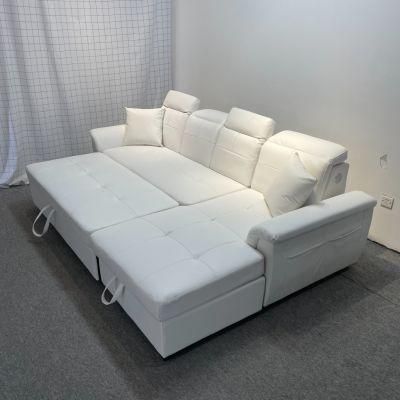 Small Apartment Corner Sofa Storage Sofa Bed Dual-Use Technology Cloth