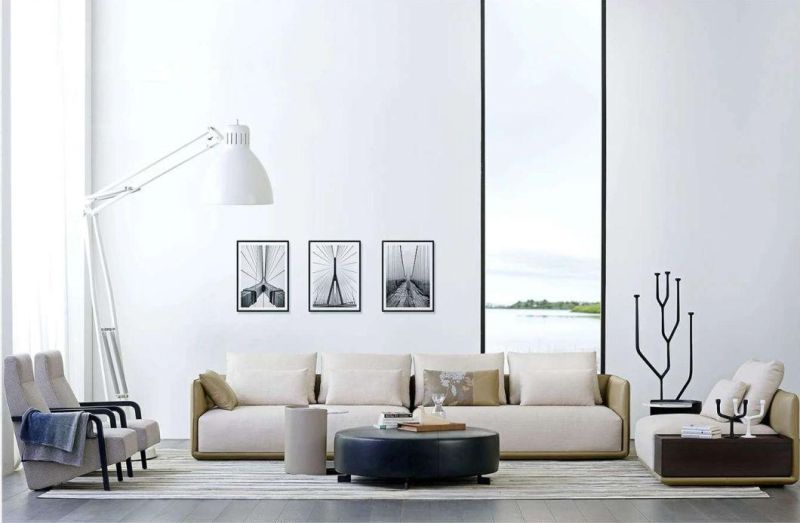 Modern Italy Sofa Livingroom Furniture Sectional Sofa Corner Sofa for Villa GS9032