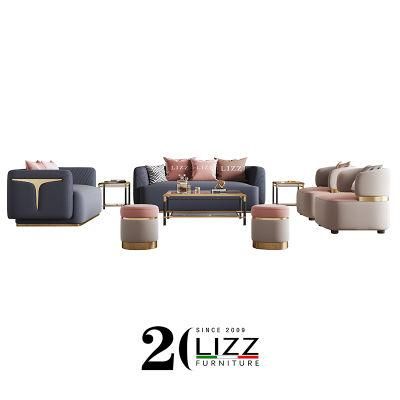 Arab Popular Modern Living Room Sofa Loveseat Chair Luxury Fabric Couch