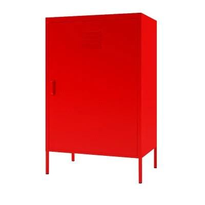 Metal Locker High Quality New Style Single Door Metal Legs Steel Storage Cupboard