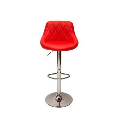 Red Bar Chair Can Rotate and Adjust Height Bar Restaurant Dining Chair
