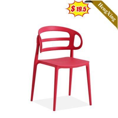 Hot Selling PP Stackable Simple Economy Household Dining Plastic Waiting Room Chairs
