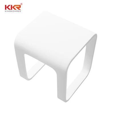 Luxurious Solid Surface Matte Makeup Shower Bathroom Stools