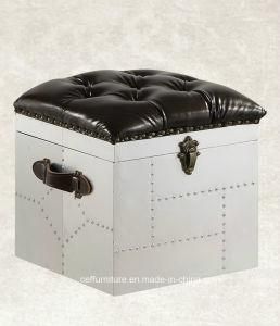 Aluminium Leather Country Hotel Home Stool