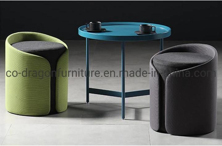 Modern Design Furniture Wooden Fabric Stool for Living Room Furniture