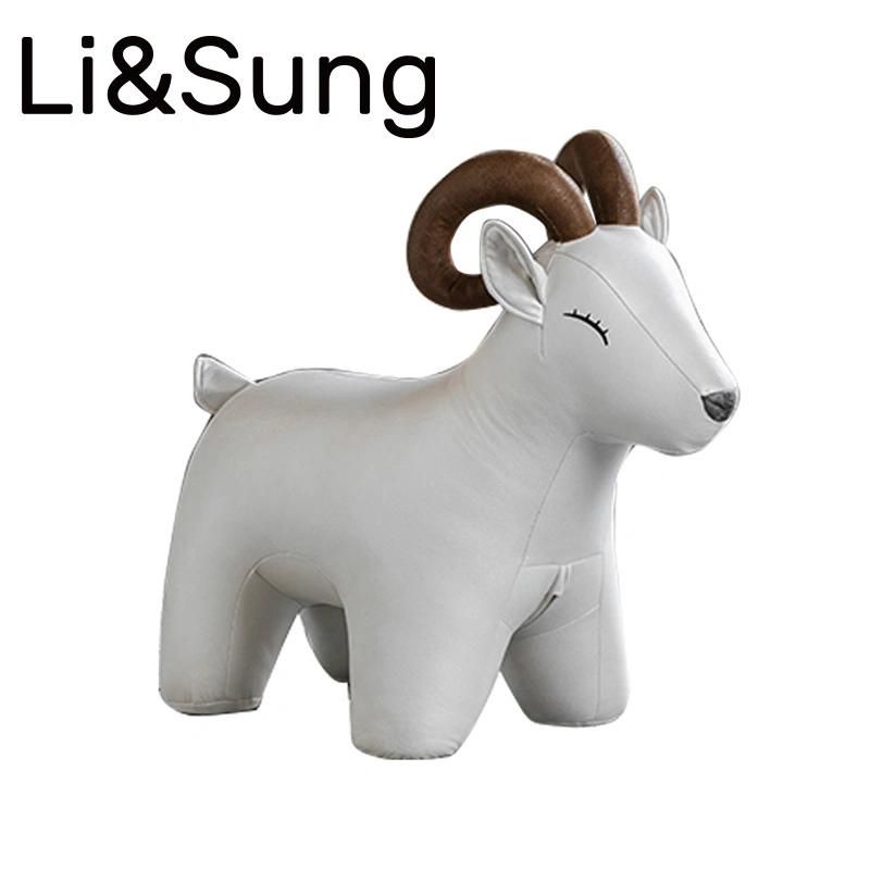 Li&Sung Hot Sale Children Cute Goat Animal Shape Stool