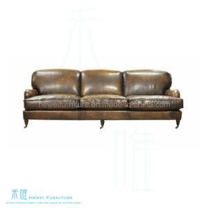 Hotel Furniture Leather Lounge Sofa Set (HW-6653S)