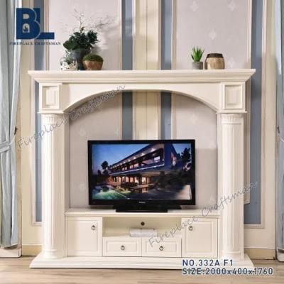 Hot Sale Cheap Solid Wood+MDF TV Stand 332A F1