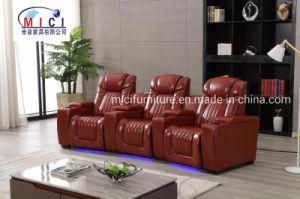 Modern Electric Theater Recliner Leather Sofa Home Cinema Furniture