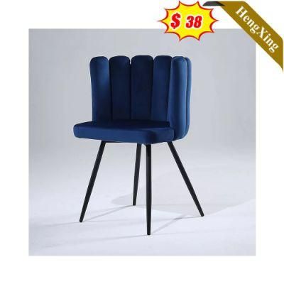 Nordic Modern Wooden Metal Velvet Leather Chair with Table Furniture for Hotel Restaurant Dining Room Bar Cafe