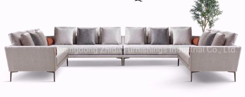 U Shape Sectional Sofa Big Sofa Set Luxury Fabric Sofa