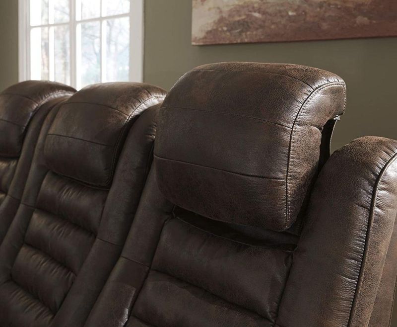 Jky Furniture Luxury Leather Home Cinema Power Recliner Sofa Set with Customerization Functions