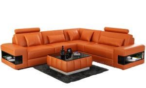 Chesterfield Sofa Style Leather Sofa New Classic Furniture, Orange Leather Recliner Sofa Set