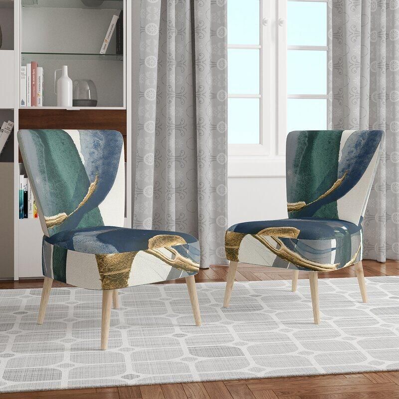 Unique Design French Coffee Shop Solid Wood Fabric Chair with Patchwork Design for Home Dining