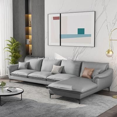 Quality Home Simple Designs Fabric Cloth Material Corner L Shape Sectional Living Room Sofa Furniture