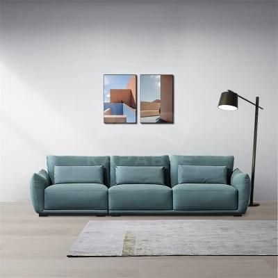 Contemporary Funriture Leisure Living Room Leather Sofa Set for Home