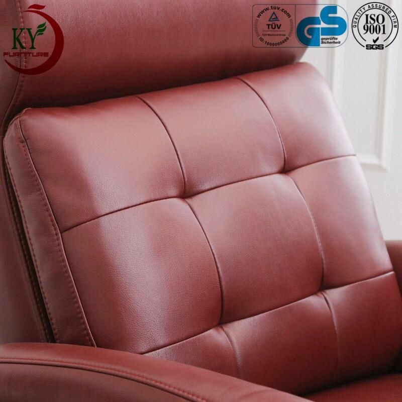 Jky Furniture Leather Rock and Swivel Power Recliner Chair with Massage Function