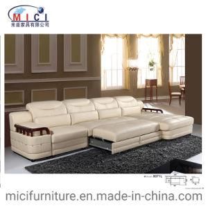 L Shape Home Furniture Antique Style Leather Sofa