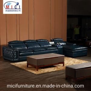 Living Room L Shape Leather Recliner Sofa