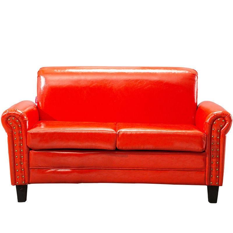 Hot Sales Leather Furniture Retro Small Living Room Oil Wax Leather Sofa