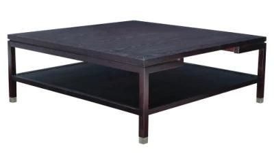 Square Table Coffee Table Ash Wood Blace Coffee Table