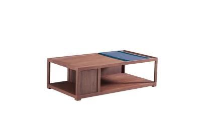 Cj-801 Coffee Table/ MDF with Walnut Venner /Solid Wood Frame