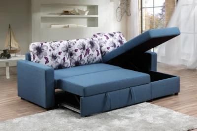 Hot Sale Living Room Furniture Folding Sofa Bed with Storage
