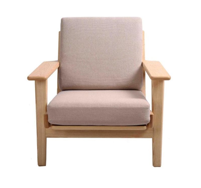 Hans Wegner Plank 1 Seater Wooden Frame Sofa Chair