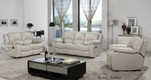 Factory Supplier White Real Leather Recliner Sofa
