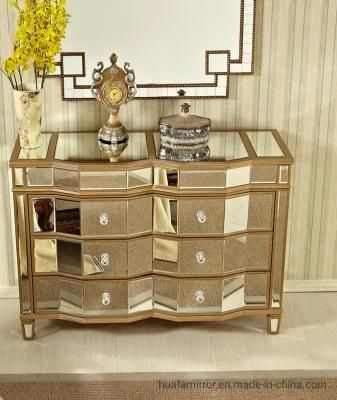 Hot Sale European Style Storage Cabinet Mirrored Furniture for Livingroom