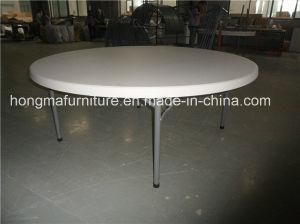6ft Popular Plastic Folding Round Table for Restaurant Use