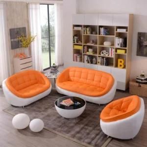 Casual Round Creative Leather Sofa 123