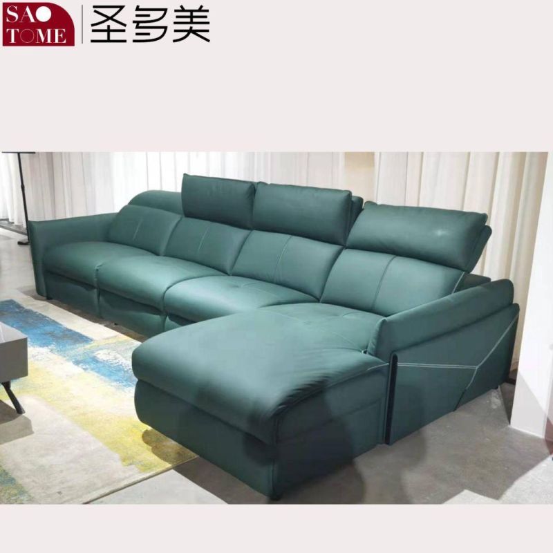 Modern Smart Home Private Cinema Leather Double-Support Three-Function Sofa