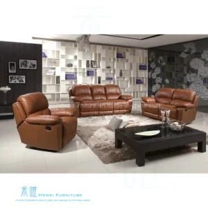 Modern Leather Recliner Sofa Set for Home Theater (HW-8999S)