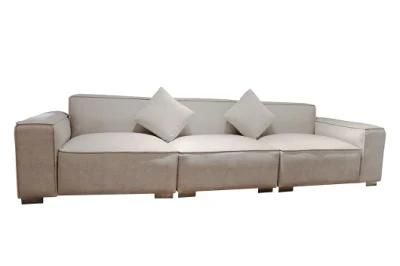 Modern Couch Living Room Sofa 3 Seater Feather Filling Fabric Cloud Couch Sectional Sofa