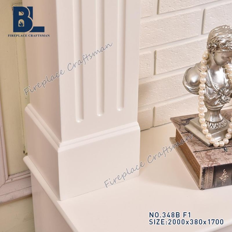 Modern Simple White Console Media Stand Home Furniture (348B)
