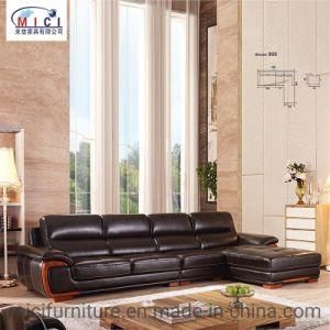 Living Room Furniture Elegant L Shape Leather Sofa