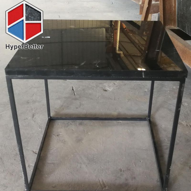 2PCS Set Nest Coffee Tables with Marble Top