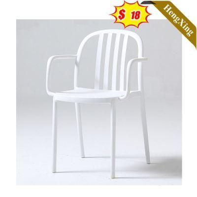 Modern Cafe Dining Room Outdoor Furniture Stackable Restaurant Leisure Plastic Chairs