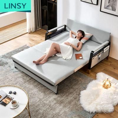 Linsy Fashion Upholstery Fabric Sofa Bed Sets Modern Furniture Corner Sofa Bed Ls182sf3
